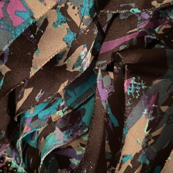 BCB Generation Blue and Purple Beaded Prom Dress - Picture 4 of 5